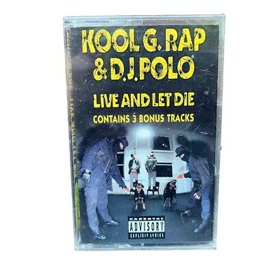 KOOL G. RAP & D.J. POLO - Live and let die SEALED cassette + 3 bonus tracks