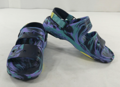 CROCS Men\'s Slip-Ons in Purple and Blue Tie Dye Crocs Men main image 4