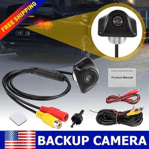 For Rear View Camera Parking Reverse Backup Cam+Power Cable Video Cable Hole Saw