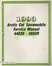 1993 ARCTIC CAT SNOWMOBILE 440ZR, 580ZR SERVICE MANUAL 2254-896 047