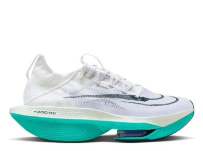 Size 12.5 - Nike Air Zoom Alphafly NEXT% 2 White Clear Jade for