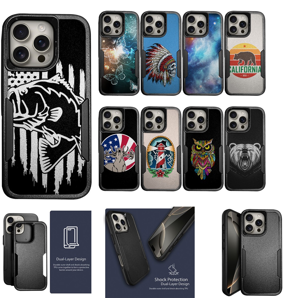 COVERARY×familiar iPhoneケース　iPhone16Pro Amazon.com: AMILIFECASES for iPhone 16 Pro Max Case, Double