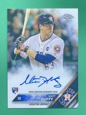 2016 Topps Chrome Baseball MATT DUFFY RC ROOKIE AUTOGRAPHS #RA-MD