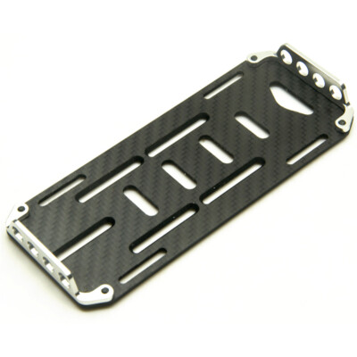 FLYXM Carbon Fiber Battery Mount Plate Tray for 1/10 RC Crawler SCX10 Axial Rock