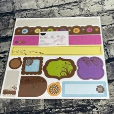 Creative Memories SIMPLE BLOOMS Scrapbook Simple Blooms Border Kit 12 Die Cuts