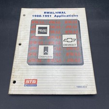 1988-1991 STG RWAL/4WAL Applications Manual Guide GMC Truck Chevy Oldsmobile