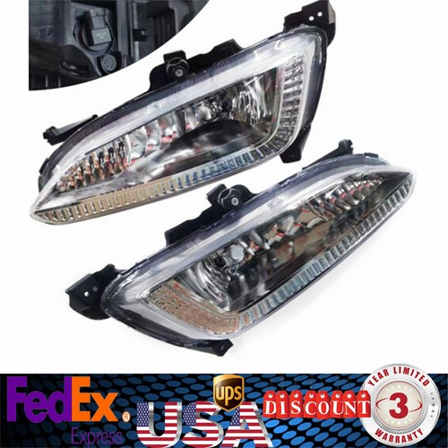 Fog Lights For 2013 2014 2015 Hyundai IX45 Santa Fe Driver&Passenger Side
