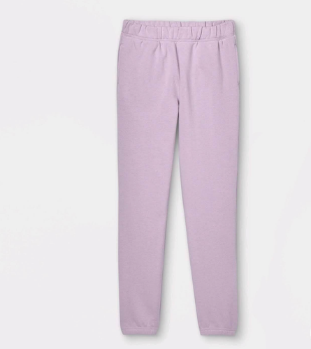 Kids' Fleece Jogger Pants - art class Violet/Light Purple L(10-12) - Picture 2 of 4