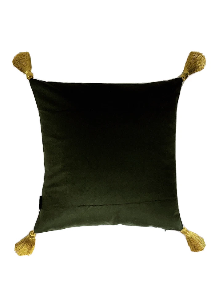 Contemporary Digital Printed Tiger Velvet Decorative Pillow - Image 4 of 4