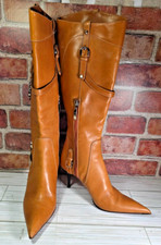 CESARE PACIOTTI  RANDALL COGNAC LEATHER KNEE ...