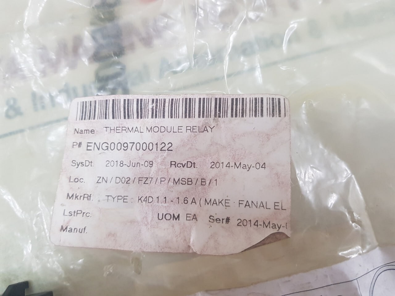 Relay Module Lable Iskra BR6-1.9 Thermal Module/Overload Relay 690v~ 9a | eBay