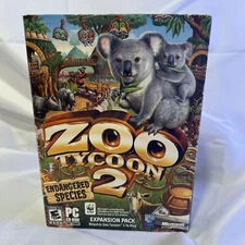 Zoo Tycoon 2 Endangered Species PC Computer, Microsoft Game Studios, Vintage HTF