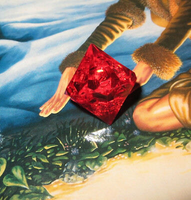 GameScience Color Burst Transparent / Gem rot w14 vierzehnseitig RPG Würfel