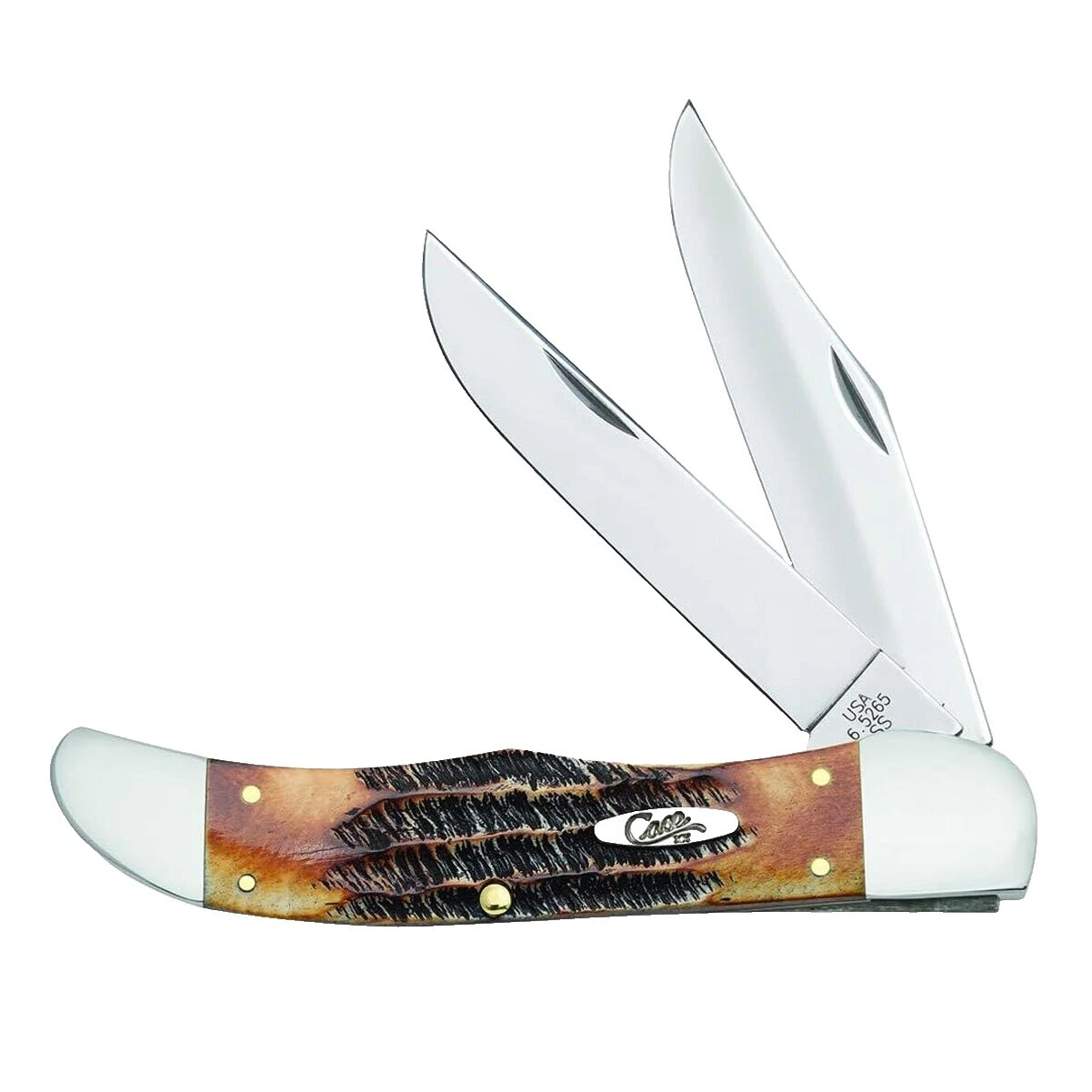 Case Leather Handle Pocketknife Collectible Modern Folding Knives