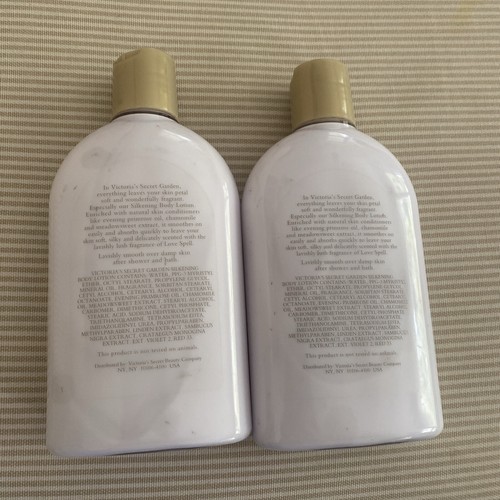 NEW Lot Of 2 Victoria's Secret Garden Love Spell Skin Silkening Body Lotion~8oz - Picture 3 of 4