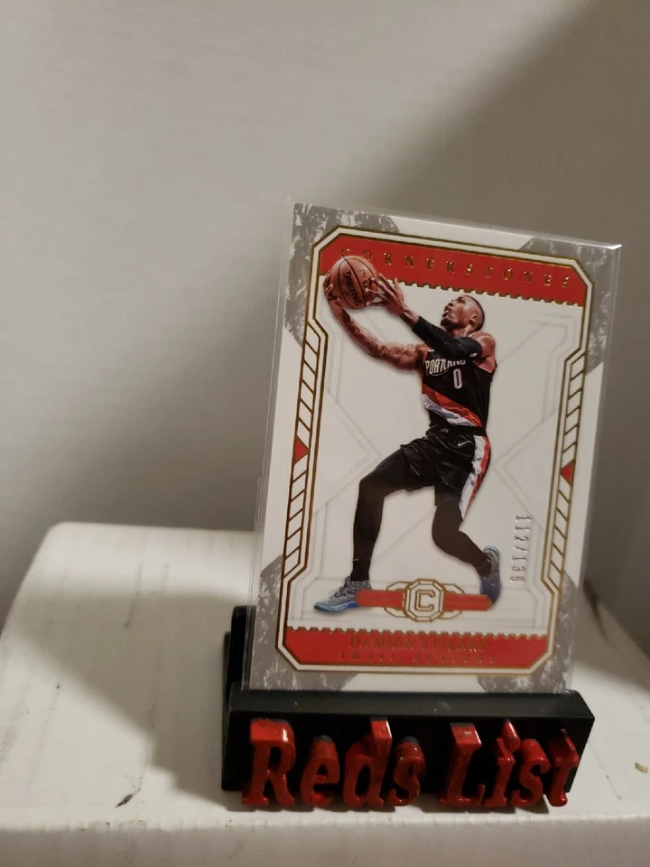 2018-19 Panini Cornerstones 112/139 Damian Lillard #24 Milwaukee Bucks FHOF - Image 2 of 4