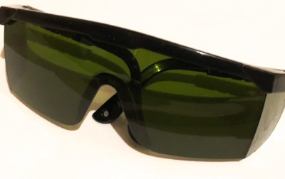 Protective laser glasses
