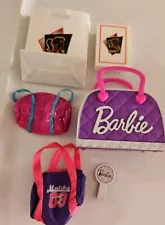  Barbie Doll Purses Bags Fashion Doll Lot of 6 Multi Colored Items