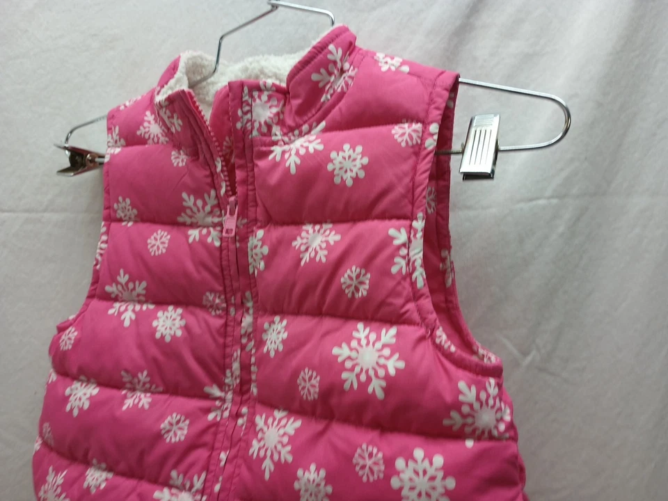 Chaleco acolchado con cremallera rosa Gymboree niñas talla M (7-8) Foto 3 de 4
