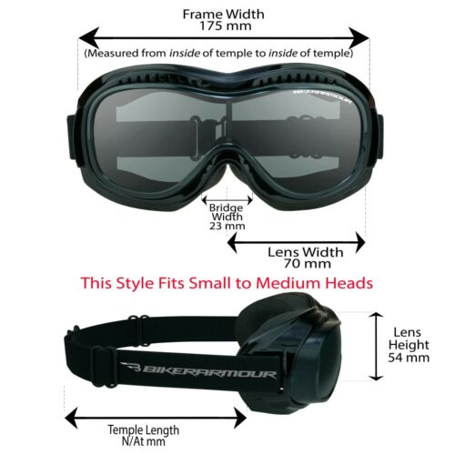 XL Motocicleta Ajuste Sobre Gafas Esquí Cielo Buceo Seguridad Cubierta de Espuma Sobre - Imagen 10 de 16