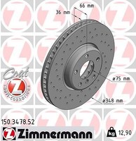 Zimmermann 150.3478.52 Bremsscheibe FüR BMW
