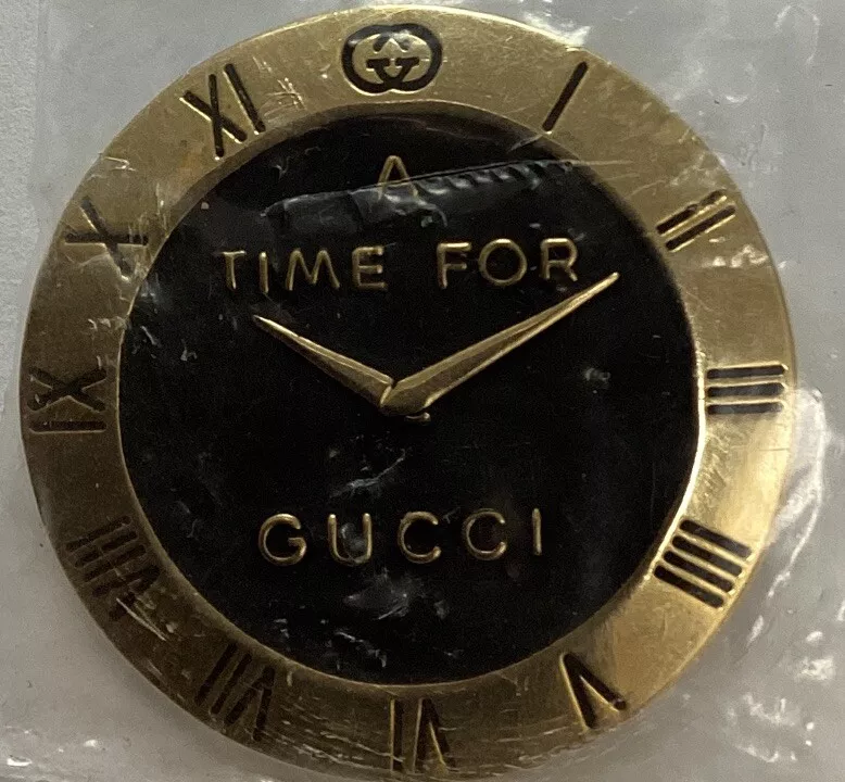 Broche/épingle vintage, A Time For Gucci cadran montre