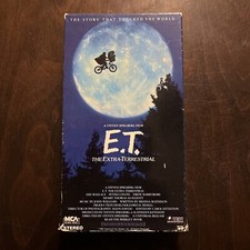 RARE E.T. ET The Extra Terrestrial VHS-1988-Rare Green Black Tape UNIVERSAL SEAL