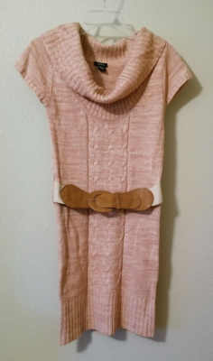 RUE 21 Belted Sweater Dress Peach Pink Cowl Neck Size Small EUC | eBay RUE 21 Belted Sweater Dress Peach Pink Cowl Neck Size Small EUC | eBay
