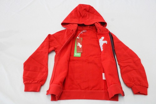 DoBeDo Girls' Everyday Casual Soft Zippered Hoodie Sweatshirt HW7 Red Size 3-4Y - Picture 2 of 4