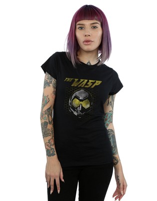 Marvel Women's Ant-Man And The Wasp Hope Mask Hexagon T-Shirt