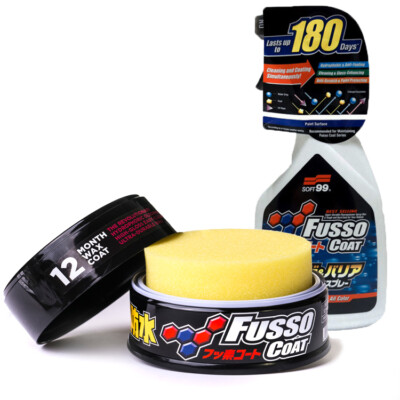SOFT99 Fusso Coat 12M Dark Wachs 200g + Speed & Barrier Quick Detailer 500ml