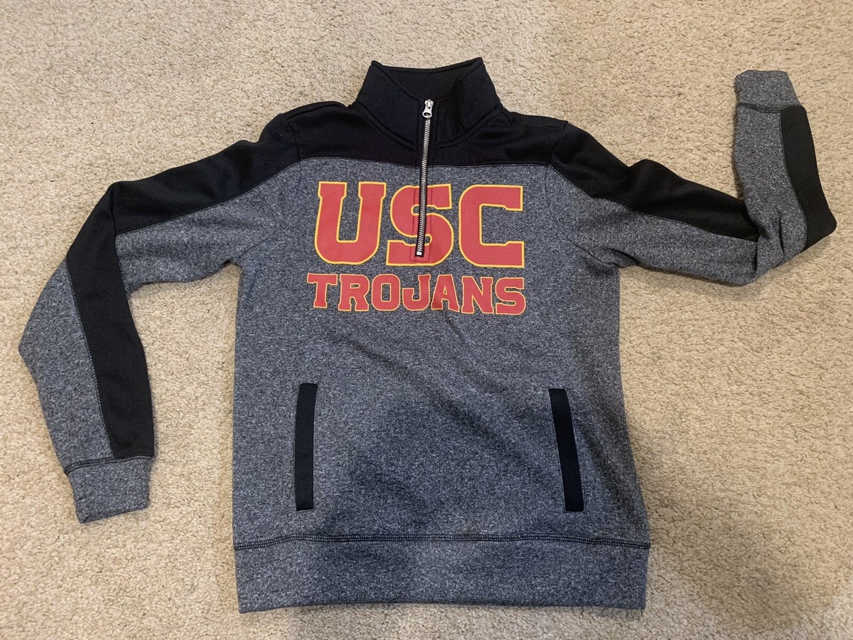 SC Authentic Apparel Women's USC Trojans Pullover Gray and Black