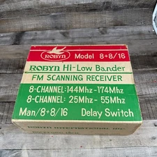 Vintage Robyn Hi-Low Bander FM Receiver 8+8 / 16 As Is