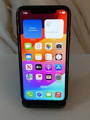 iPhone XR 128GB Unlocked   Battery 82%   Black #43