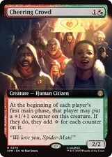 Cheering Crowd (Extended Art) - 270 - Marvel's Spider-Man - MTG
