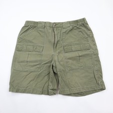 Cabelas 8.5" Safari Cargo Shorts Mens 38 Olive Green Cotton Canvas Gorpcore
