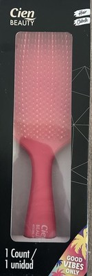 Cien Beauty Detangling Brush Pink Varying Bristle Lengths All Hair Types