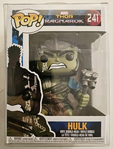 FUNKO POP 241 MARVEL THOR RAGNAROK HULK FIGURE with PROTECTOR FAST SHIPPING