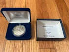 1988 1oz American Eagle Silver Dollar Coin US Mint Blue Velvet Presentation Case