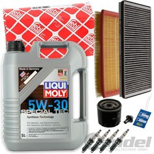 FEBI FILTER INSPEKTIONS SATZ + 5W30 MOTORÖL passend für FORD FOCUS 1.4+1.6 16V 