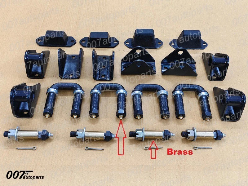 Kit de suspensión para camioneta Willys Jeep MB GPW CJ2A 3B M38A-completo-grillete en U++ Foto 3 de 4