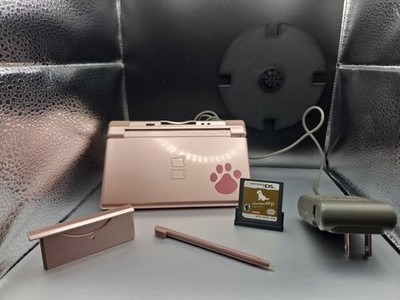 Nintendo s Ds Lite Paw Print Metallic Pink W/Best Friends Game