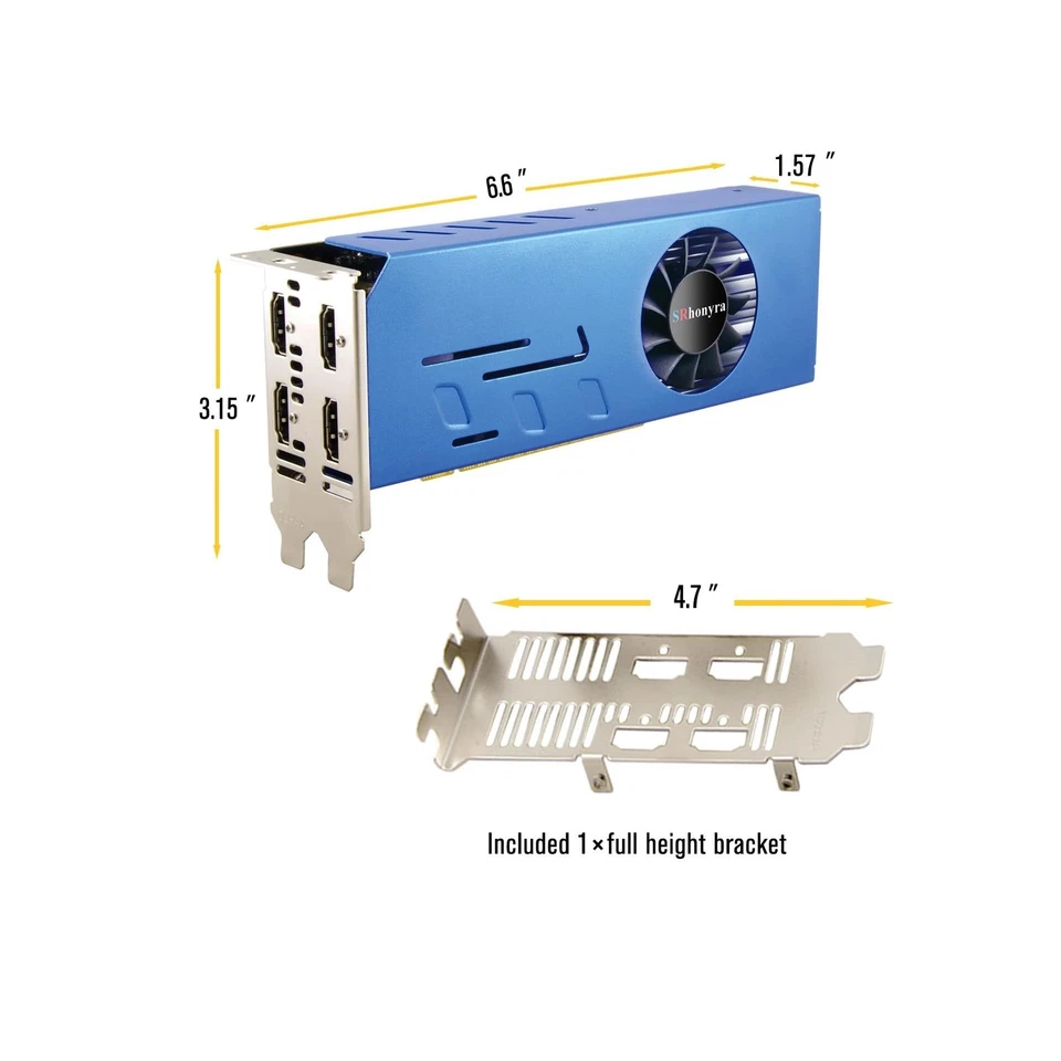 GT 730 2GB DDR3 4 Monitors HDMI Video Card for Desktop PC, 64 Bits Support U3... - Image 3 of 4