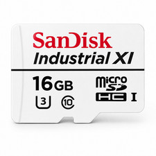 SanDisk Industrial XI 16GB microSDHC UHS-I U3 MLC 2D NAND SDSDQED-016G-XI Card