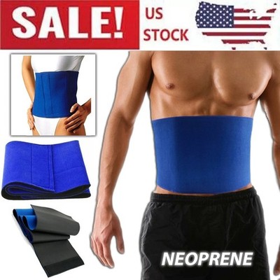 Waist Trimmer Belt Sweat Band Wrap Ab Stomach Weight Loss Fat Burner Slimming US