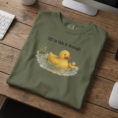 Rubber Duck Debugging Comfort Tee Funny Programmer Gift