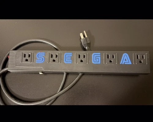 SEGA 5 Vintage Outlet Powerstrip Surge Protector Tested Works