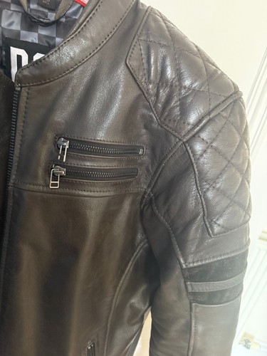 RST IOM TT Hillberri 2 CE Motorcycle Leather Jacket Brown Uk Size 44 - Picture 5 of 8