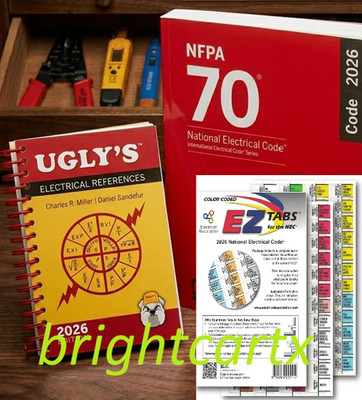 NFPA 70 NEC 2026 National Electrical Code PB +  EZ Tab + Ugly 2026 USA Free Ship