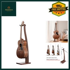 Elegant Solid Wood Single Guitar Stand for Acoustic and Electric Bass